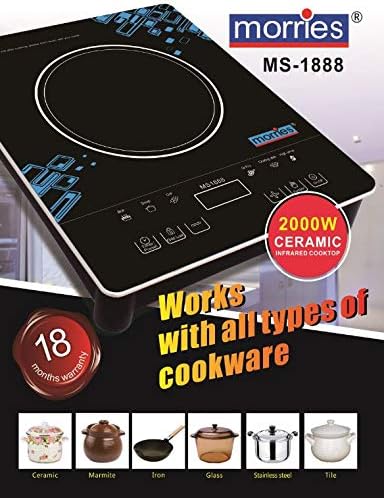 MORRIES 2000W CERAMIC INFRARED COOKER MS1888CIC