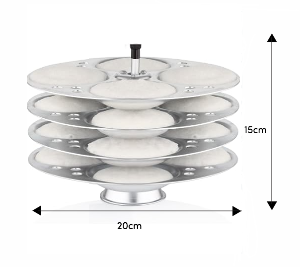PREMIER ALUMINIUM IDLI STAND 4 PLATES