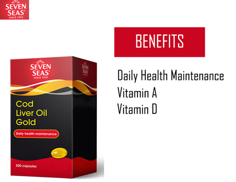 SEVEN SEAS COD LIVER OIL GOLD  CAP 500'S