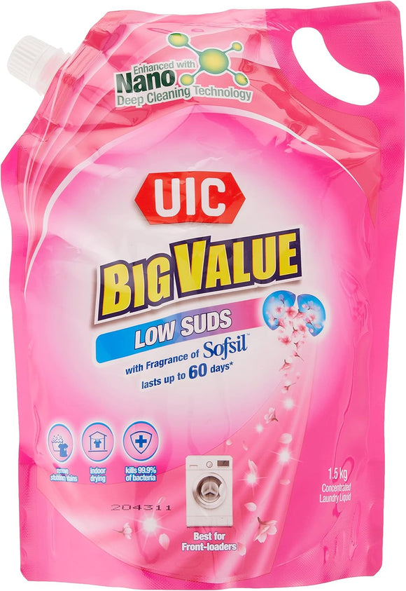 UIC BIG VALUE DETERGENT 1.5KG/1.6KG (LOW SUDS)