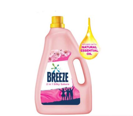 BREEZE LIQUID DETERGENT 3.6KG (SILKY SAKURA)