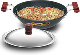HAWKINS-FUTURA AD375S HARD ANODISED DEEP FRY PAN 3.75L WITH STAINLESS STEEL LID