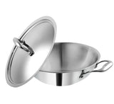 VINOD TRY PLY STAINLESS STEEL PLATINUM KADAI 28CM  PTKD28