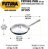 HAWKINS HARD ANODISED FRY PAN WITH LID  (AF30S)
