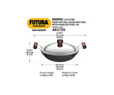 HAWKINS HARD ANODISED KADAI 2.75L WITH LID (AK275S)