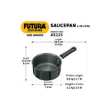 HAWKINS HARD ANODISED SAUCEPAN 2.25L (AS225)