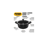 HAWKINS 4L FUTURA COOK-N-SERVE BOWL WITH GLASS LID (NCB40G)