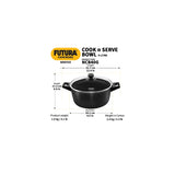 HAWKINS 4L FUTURA COOK-N-SERVE BOWL WITH GLASS LID (NCB40G)