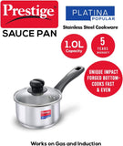 PRESTIGE PLATINA POP STAINLESS STEEL SAUCE PAN 140MM (36154)