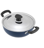 VINOD NON-STICK DEEP KADAI WITH LID 26CM (ZNKL-26)