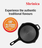 PREMIER SHRINICA CAST IRON LONG HANDLE SKILLET-9.5 INCH(500505)