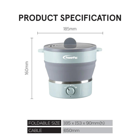 POWER PAC FOLDABLE ELECTRIC COOKER (PPJ2025)