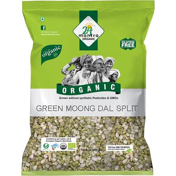 24 Mantra Organic Green Moong Dal Split