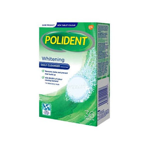 POLIDENT WHITENING DAILY CLEANSER (36 TABLET)
