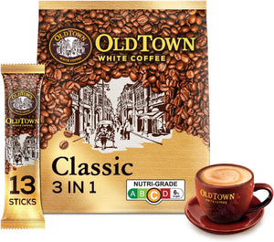 OLD TOWN 3 IN 1 CLASSIC WHITE COFFEE 13's X 38 GM