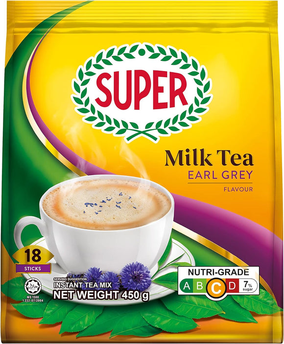 SUPER EARL GREY MILK TEA 18'S x 25 GM