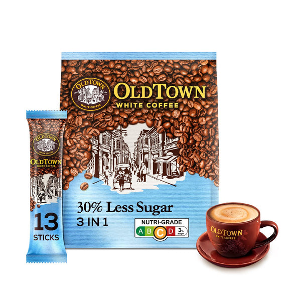 OLD TOWN WHITE COFFEE 3IN1 LESS SUGAR 15SX35GM