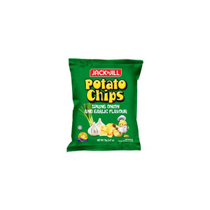J&J POTATO CHIPS SPRING ONION GARLIC 70-75GM