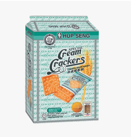 HUP SENG CREAM CRACKER (GREEN) 225GM-BUY 1 GET1 FREE