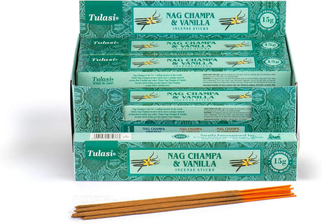 TULASI NAG CHAMPA & VANILLA 15GM  INCENSE STICKS