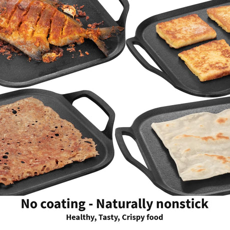HAWKINS FUTURA CAST IRON SQUARE TAWA 26CM (CIST26)