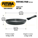 HAWKINS FUTURA HARD ANODISED FRYING PAN 24CM (AF24)