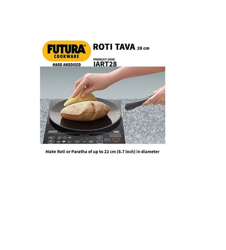 HAWKINS FUTURA HARD ANODISED ROTI TAWA 28CM (IART28)