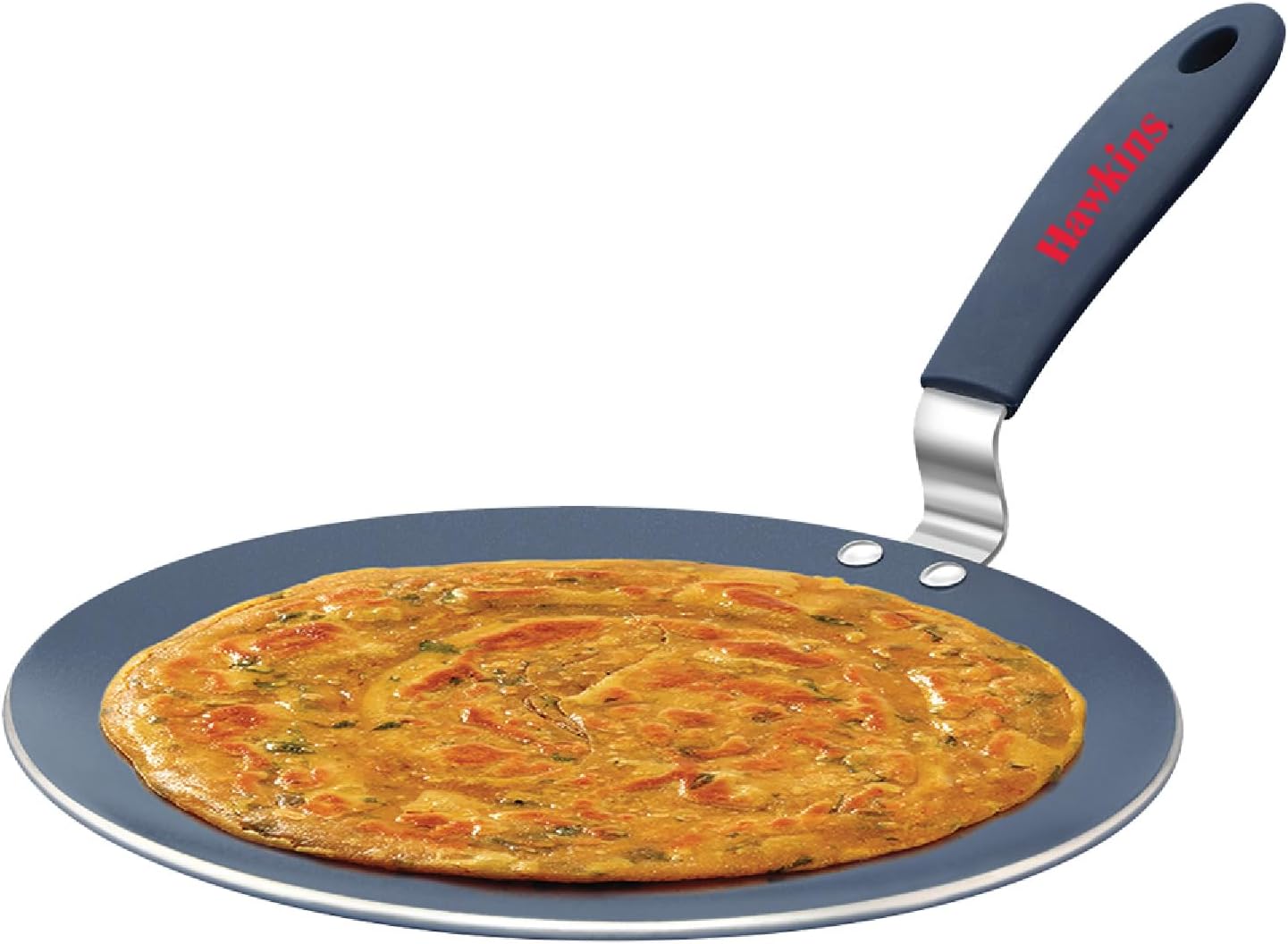 Hawkins Ceramic Nonstick Tava 24 cm Diameter Induction Paratha Tawa Granite Griddle ICT24