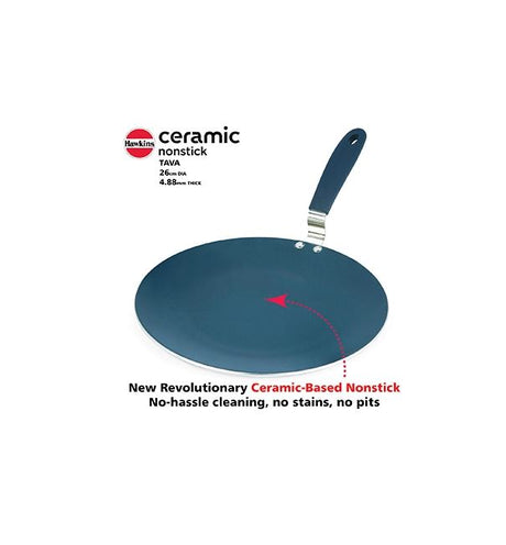 HAWKINS NON-STICK CERAMIC COMPATIBLE TAWA 26CM (ICT26)