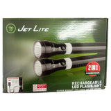 JETLITE RECHARGEABLE LED FLASHLIGHT COMBO JL228-2