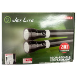 JETLITE RECHARGEABLE LED FLASHLIGHT COMBO JL328-2