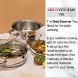 VINOD STAINLESS STEEL 2 TIER STEAMER 20CM (VCS026)