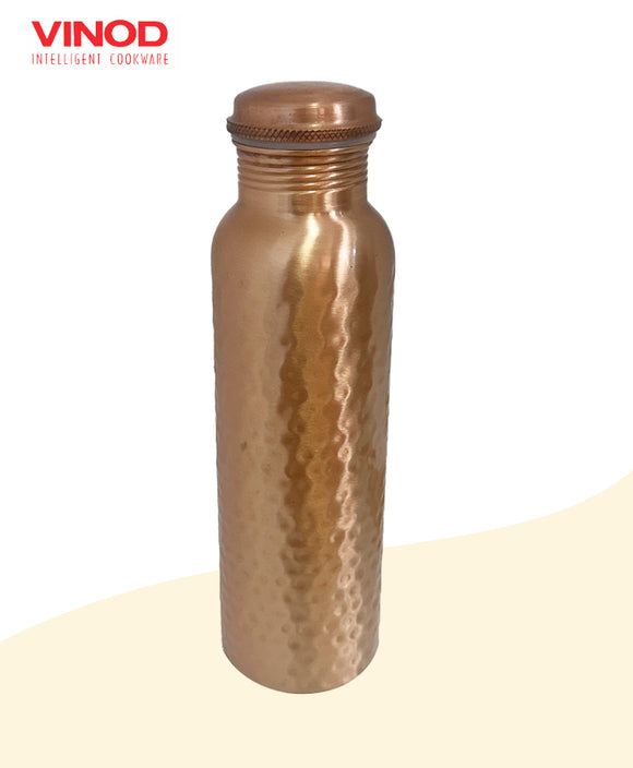 VINOD COPPER BOTTLE 900ML HAMMERED FINISH (CPBT900-HM)
