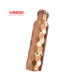 VINOD COPPER BOTTLE 900ML DIAMOND (CPBT-DMND)