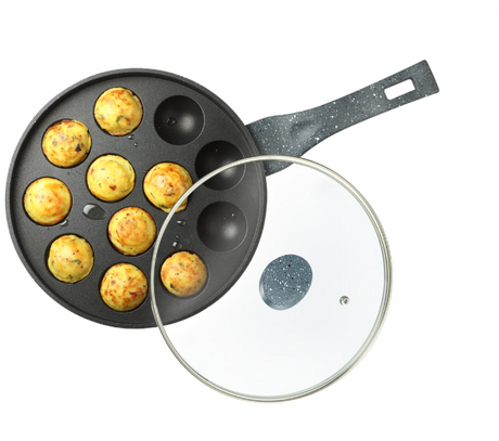 PREMIER PANIYARAM PAN ROUND WITH GLASS LID - 12 CAVITY (190922)