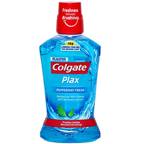COLGATE PLAX PEPPERMINT M-W 1 L.