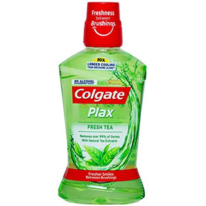 COLGATE PLAX FRESH TEA MOUTH WASH 1 L.