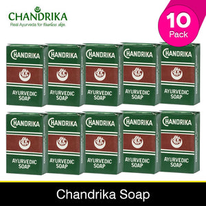 CHANDRIKA SANDAL SOAP 10 X 75 GM (EXP.QLY PACK).