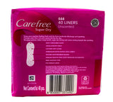 CAREFREE SUPER DRY UNSCENTED 40S