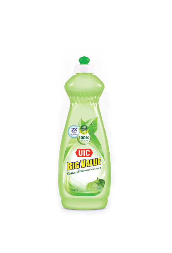 UIC DISHWASHING LIQUID SQUEEZE 1'S LIME 750 ML