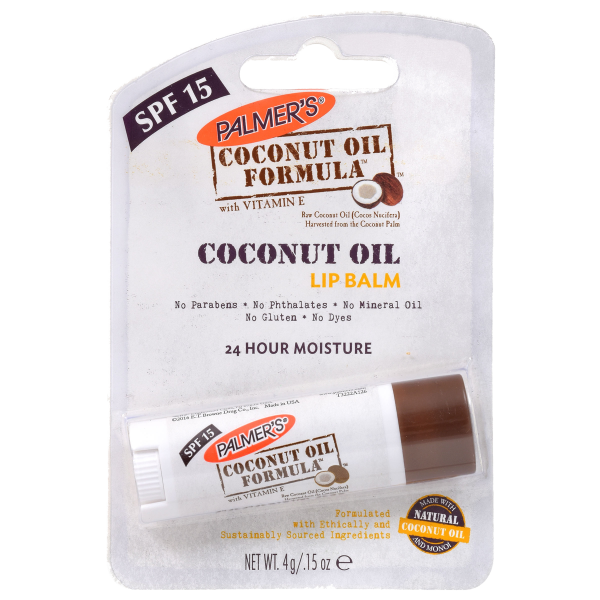palmer's coconut oil formula spf 15 lip balm PALMER'S COCONUT OIL LIP BALM WITH SPF 15 4 GM