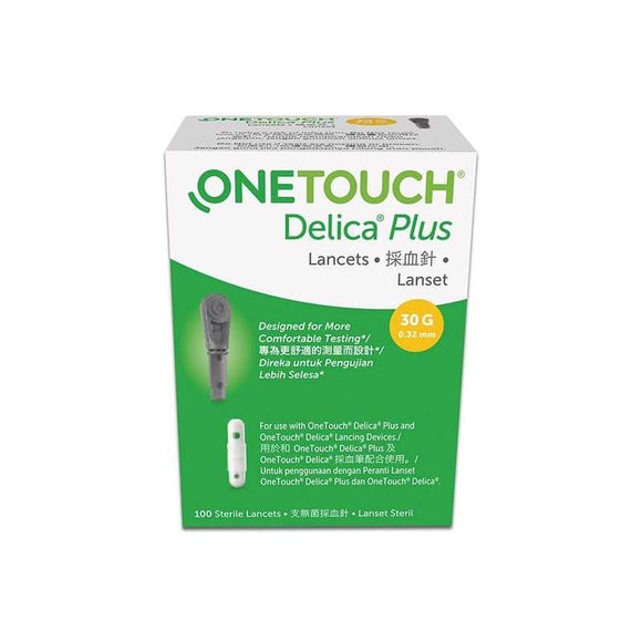 ONE TOUCH DELICA PLUS LANCETS 100'S