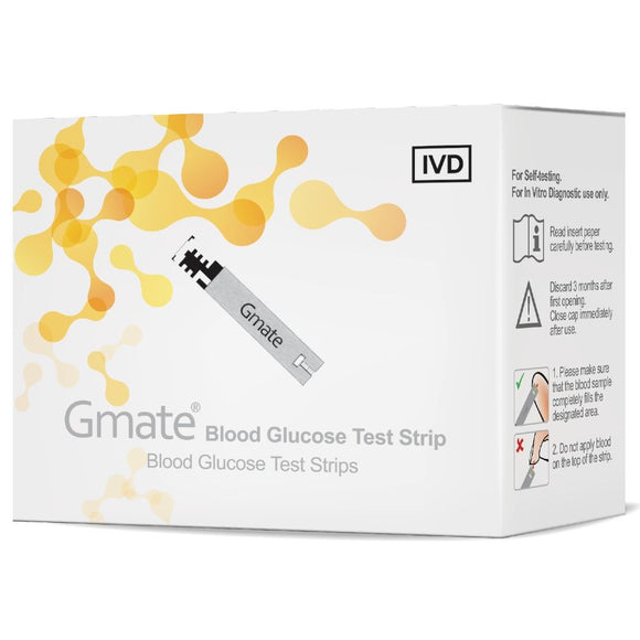 GMATE BLOOD GLUCOSE TEST STRIPS (50'S)