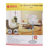 Sona Stand Fan 16" with R-C