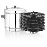 PREMIER STAINLESS STEEL IDLI MAKER-LARGE WITH NONSTICK PLATE