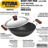 HAWKINS 2.5L NON STICK DEEP FRY PAN WITH LID (IND25S)