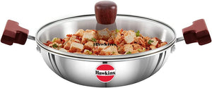 HAWKIN 1.5L TRI-PLY SS DEEP FRYPAN WITH GLASS LID (SSD15G)