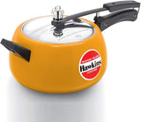 HAWKINS 5L CERAMIC COATED MUSTARD YELLOW PRESSURE COOKER (CMY50)