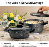HAWKINS HARD ANODISED COOK-N-SERVE  BOWL 3L -23CM (ACB30)