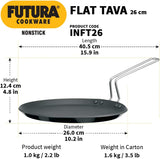 HAWKINS NONSTICK FLAT TAVA 26CM  (INFT26)